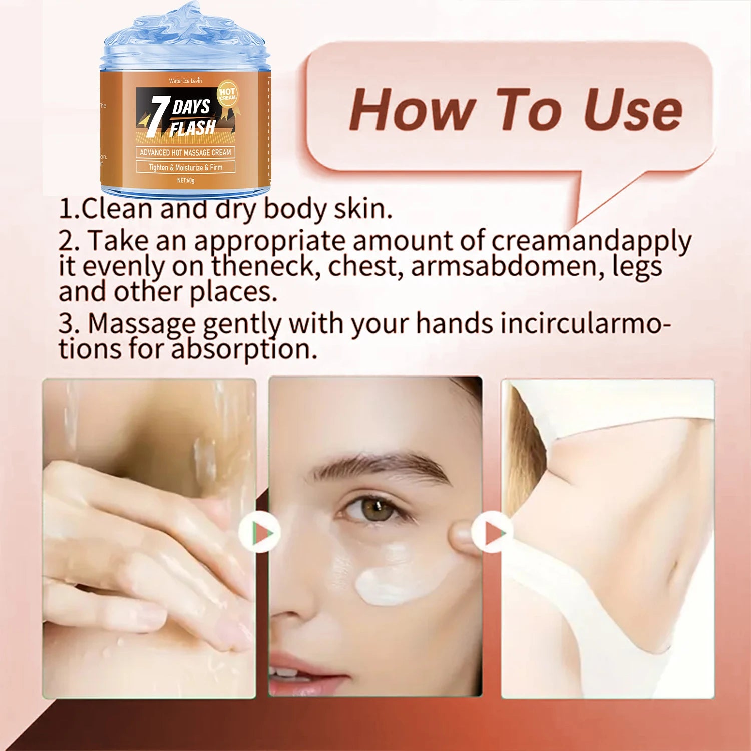 Hot Body Sculpting Massage Cream – Full Body & Abs