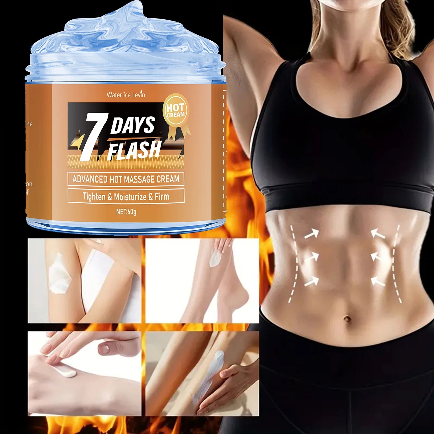 Hot Body Sculpting Massage Cream – Full Body & Abs