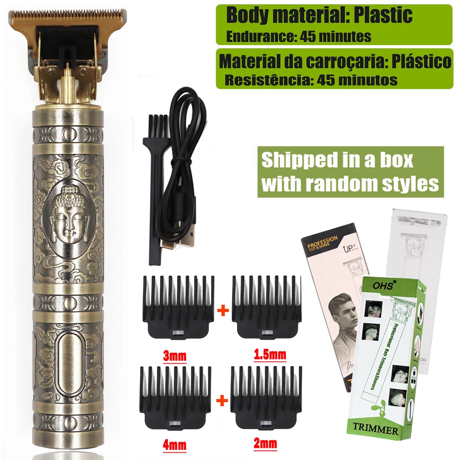 Vintage T9 Hair Clipper Beard Shaving Body Hair