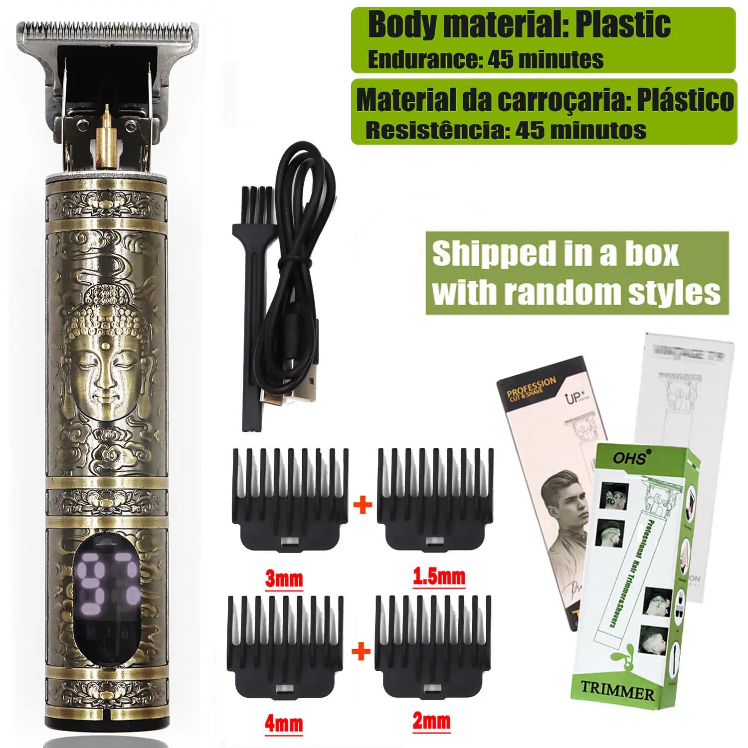 Vintage T9 Hair Clipper Beard Shaving Body Hair