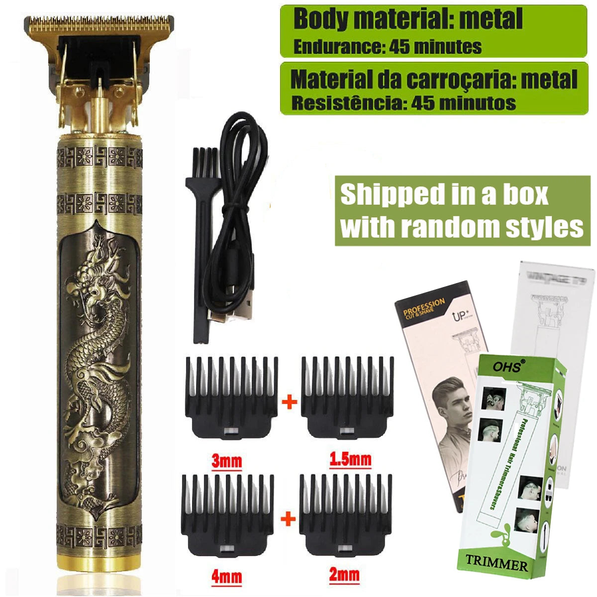 Vintage T9 Hair Clipper Beard Shaving Body Hair