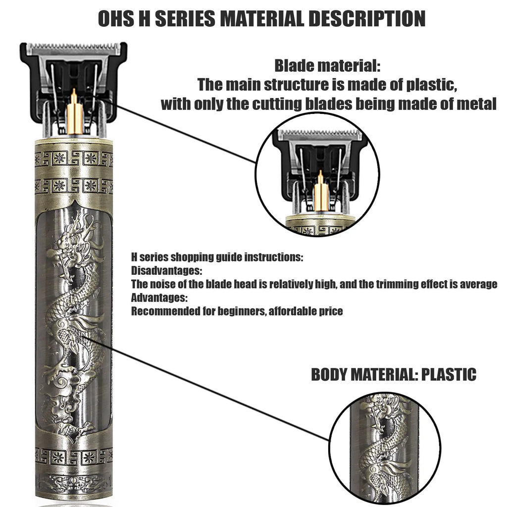 Vintage T9 Hair Clipper Beard Shaving Body Hair