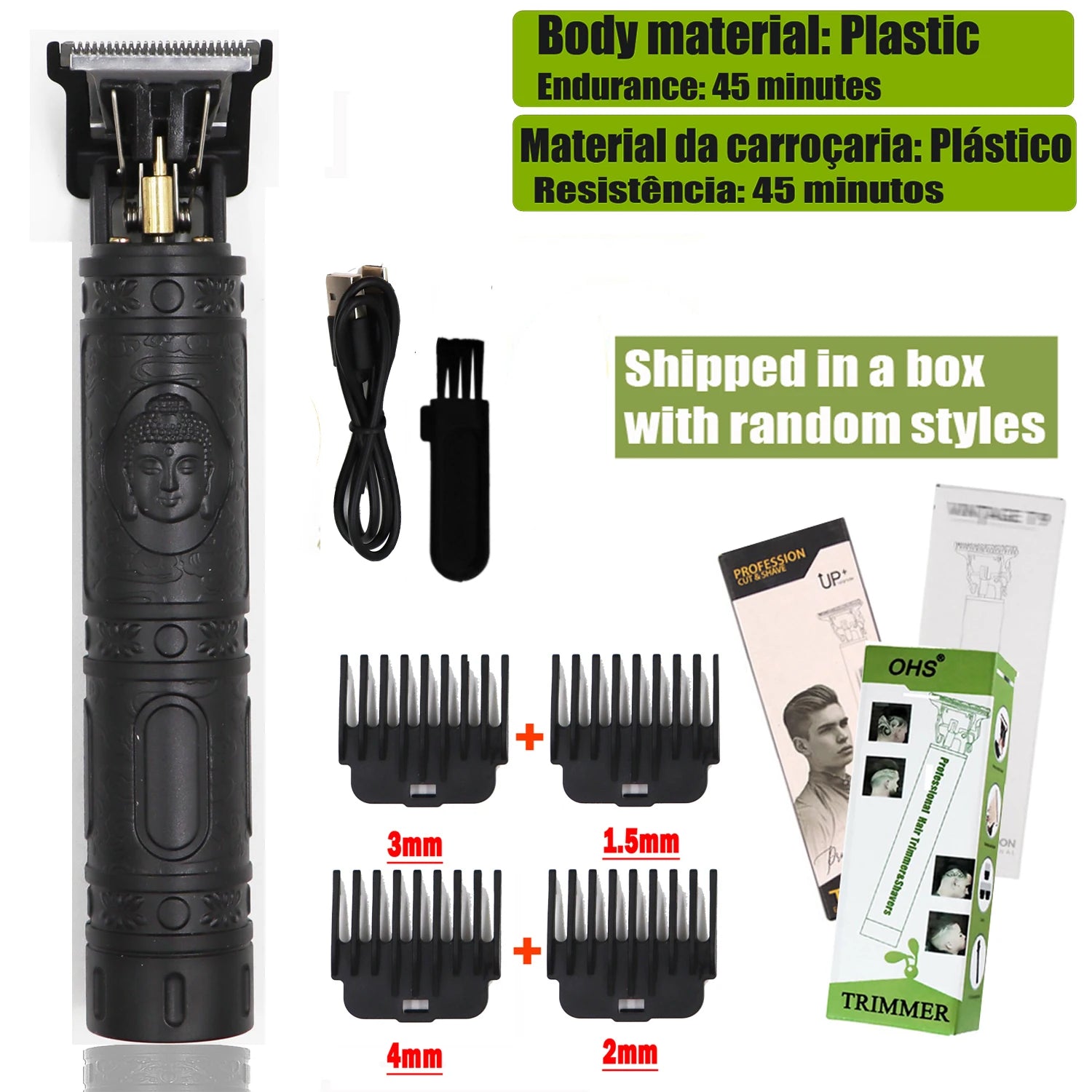 Vintage T9 Hair Clipper Beard Shaving Body Hair