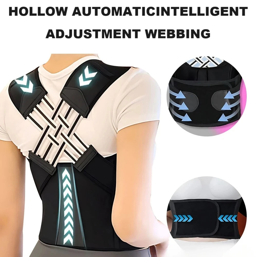 Adjustable Full-Back Posture Corrector – Unisex
