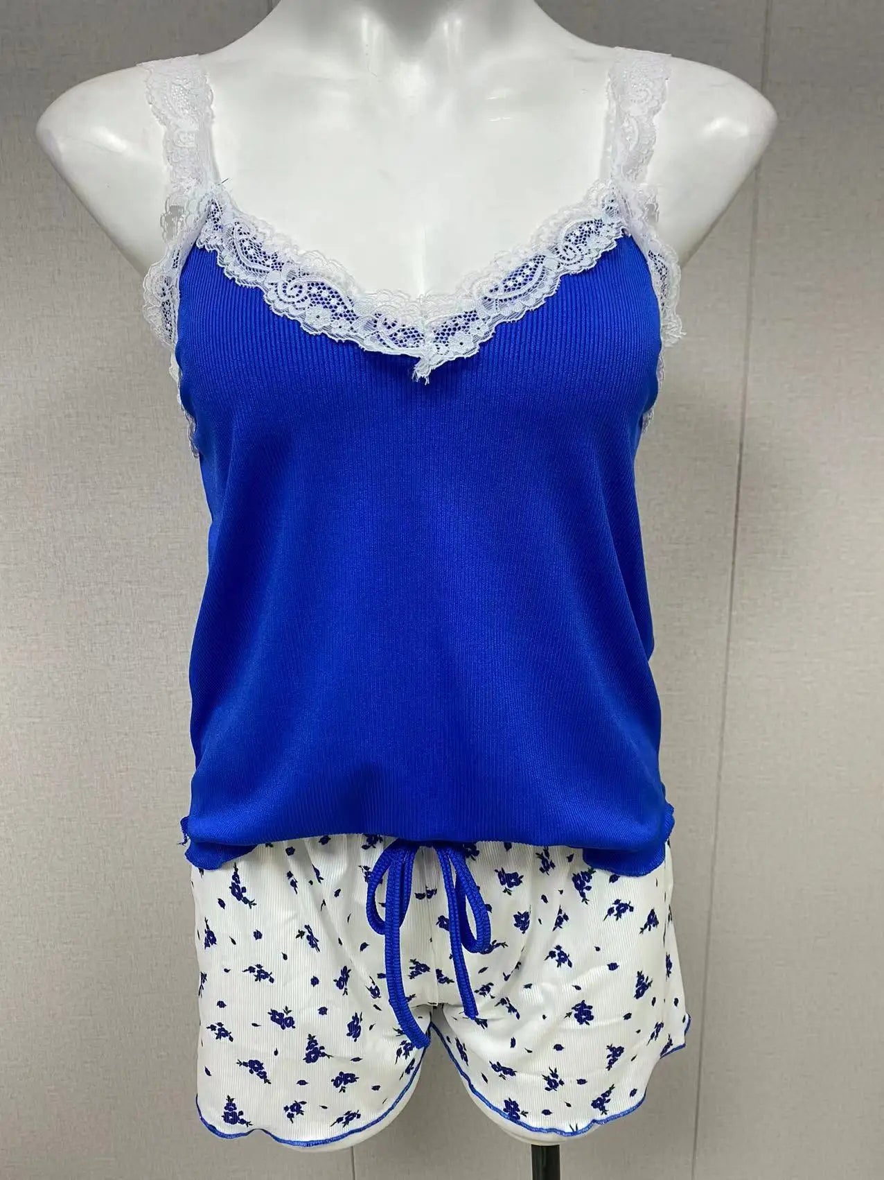 Women's sexy lace lace camisole vest shorts sleepwear