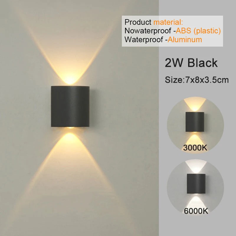 Sleek Up & Down LED Sconce – Indoor/Outdoor