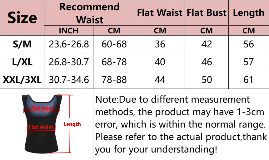 Neoprene Sauna Vest – Men & Women Waist Trainer