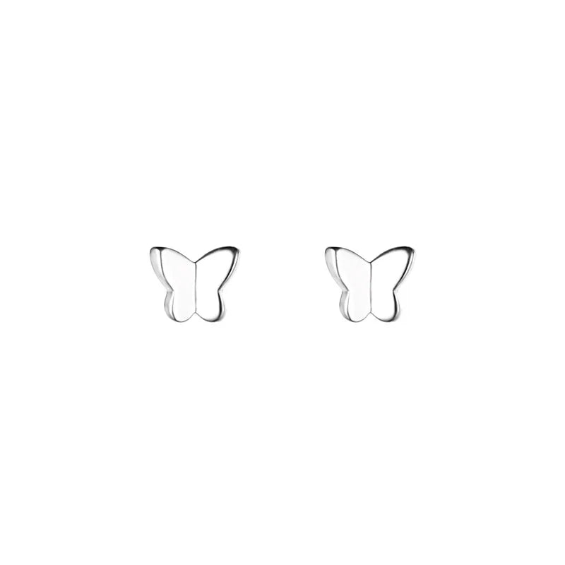 925 Sterling Silver Butterfly Studs Pure and Cute