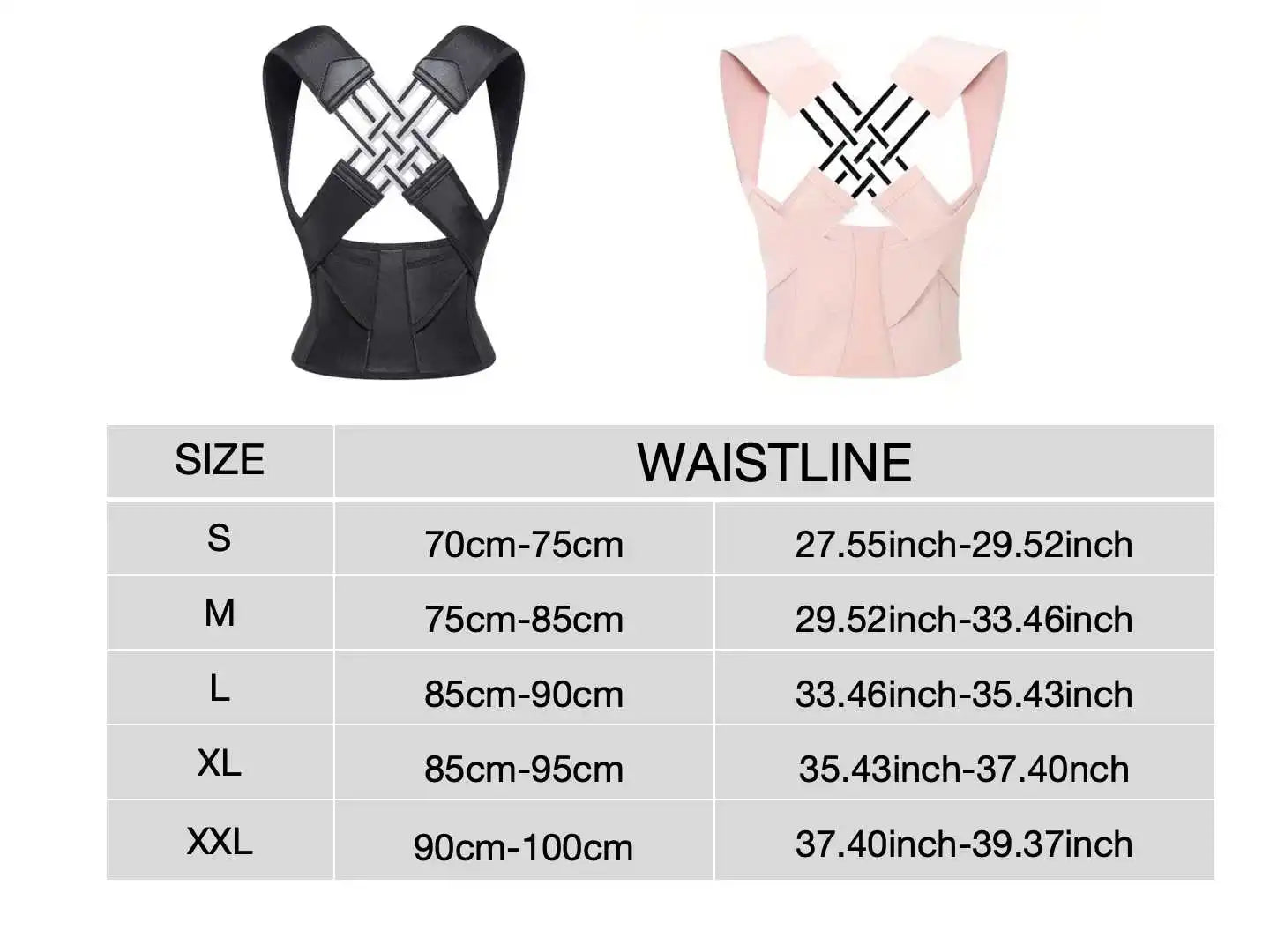 Adjustable Full-Back Posture Corrector – Unisex