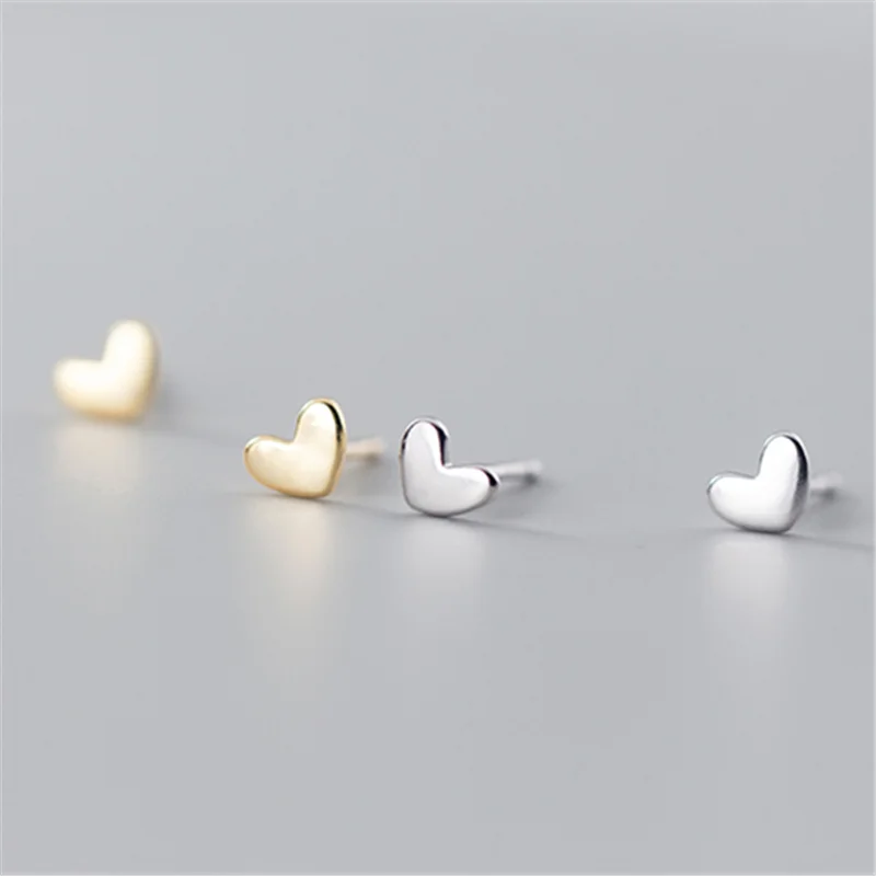 Minimalist Silver Love Earrings Elegant & Pure 925