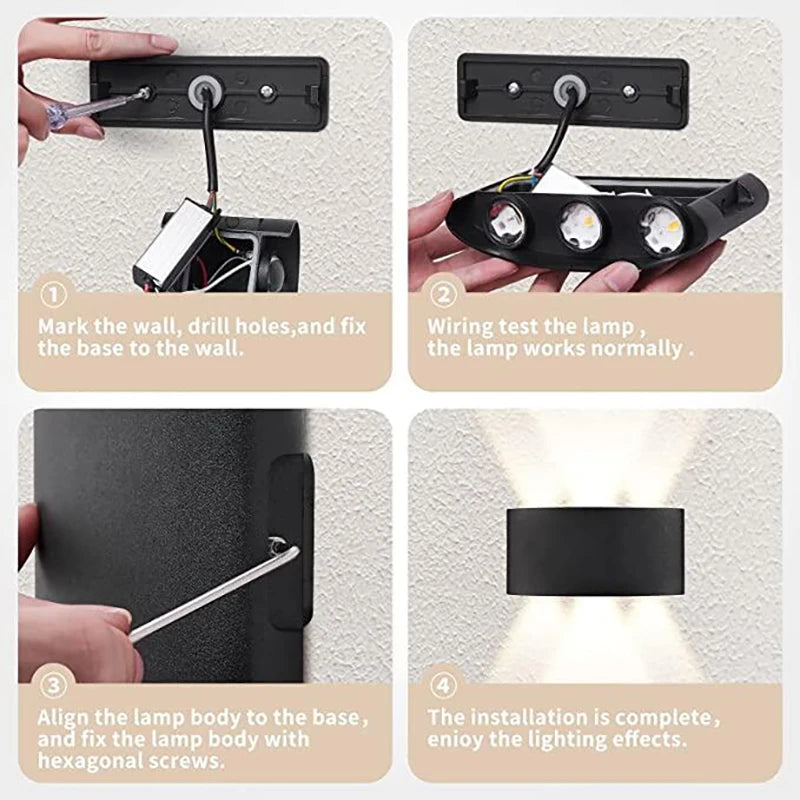 Sleek Up & Down LED Sconce – Indoor/Outdoor