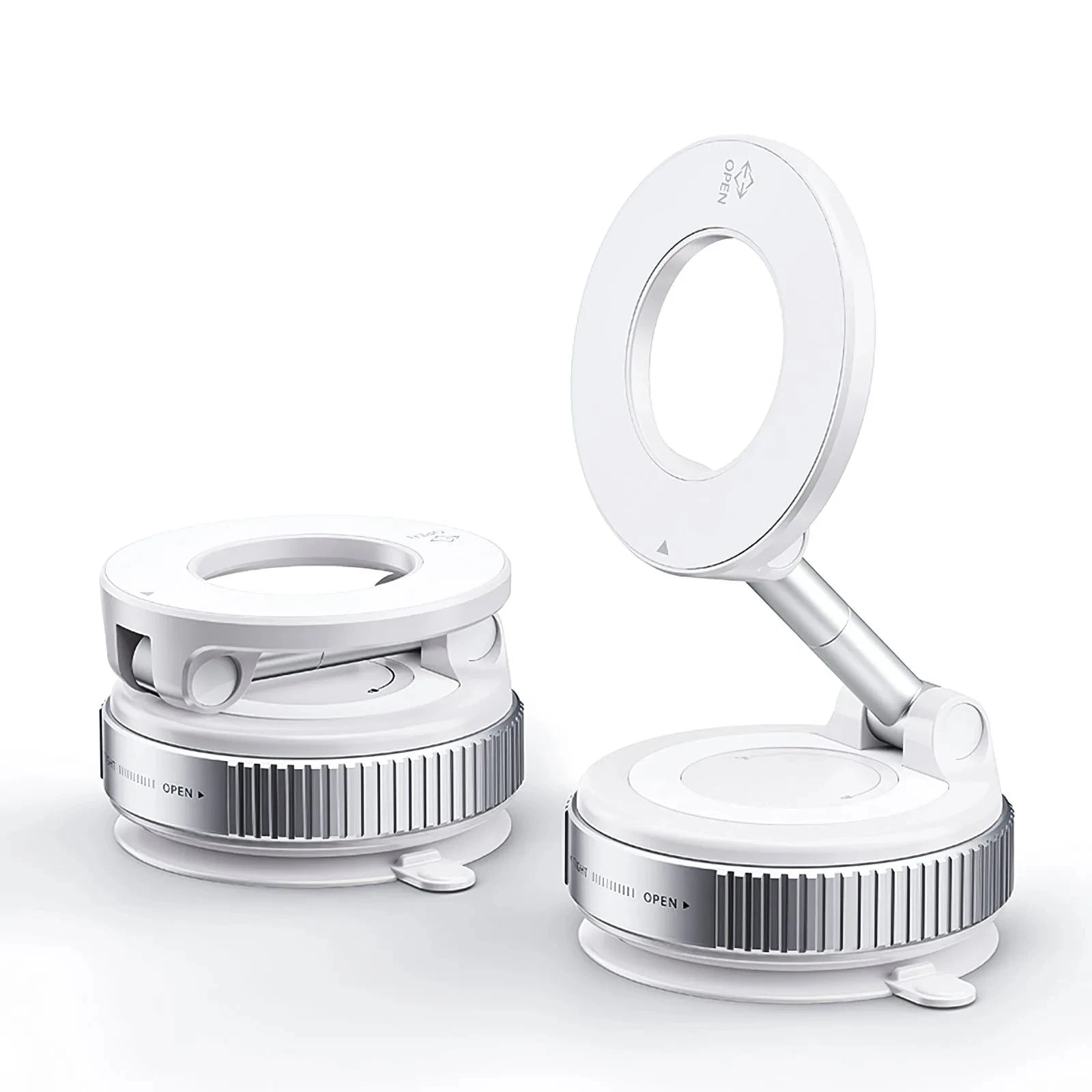 Car Phone Magnetic Stand Mechanical Vacuum Suction Cup Rotate 360°