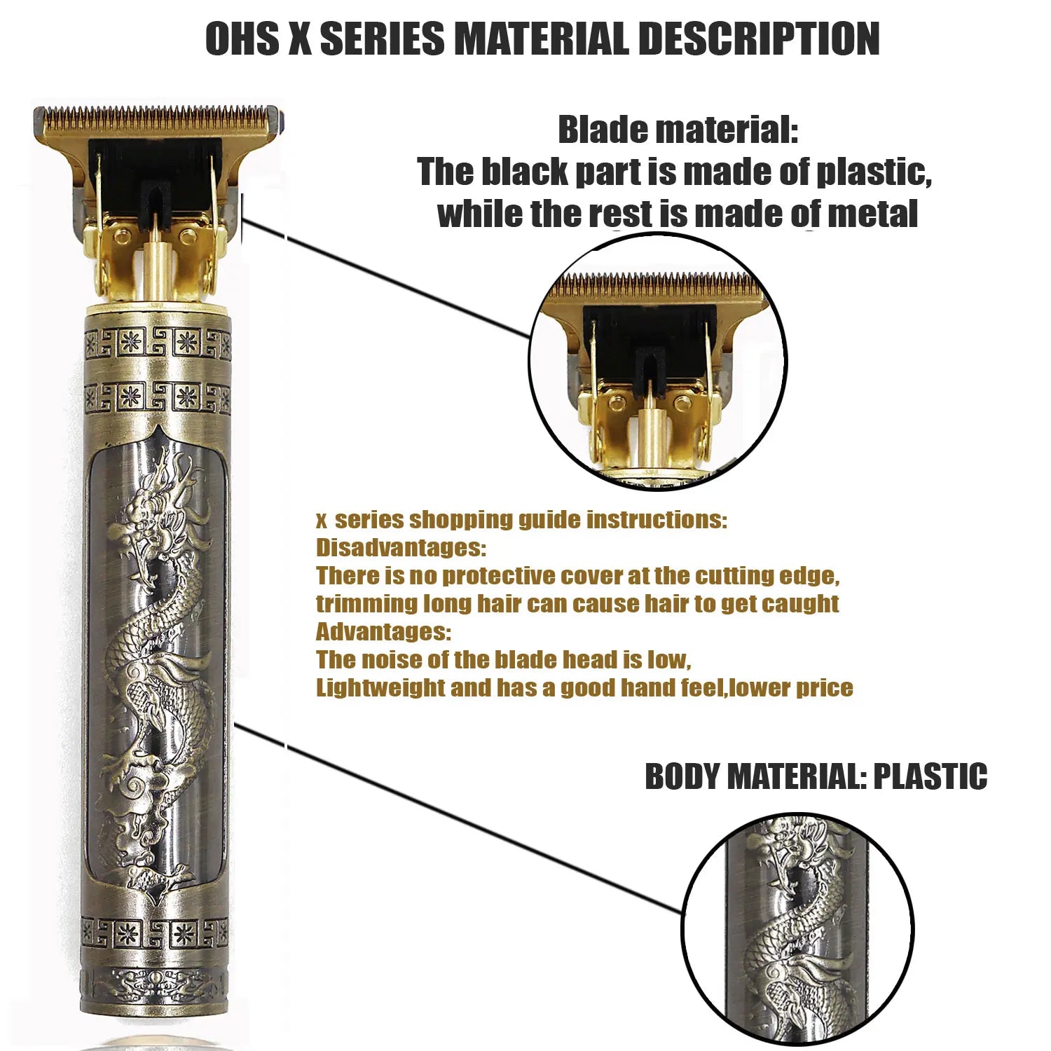 Vintage T9 Hair Clipper Beard Shaving Body Hair